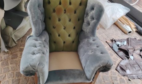 chesterfield en cours de travaux a eguilles en mai2024