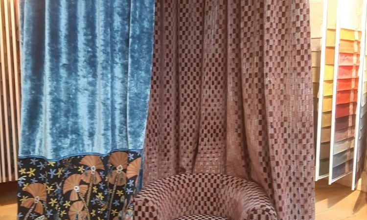 Rénovation de fauteuil et confection de rideaux assortis Aix-en-Provence